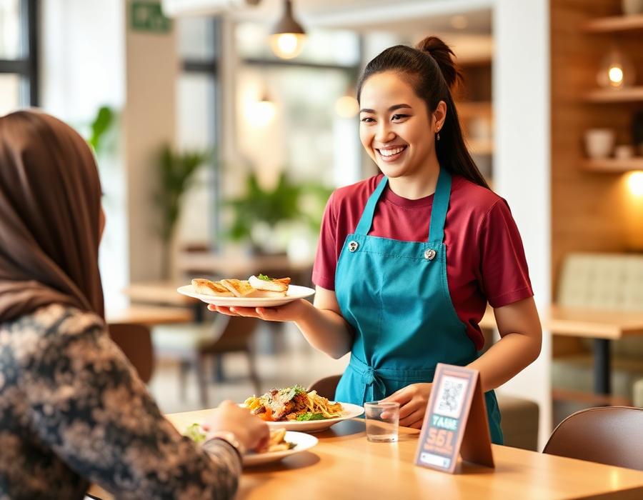 Makanan Diantar ke Meja